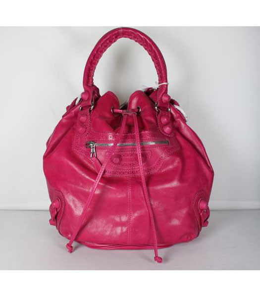 Balenciaga Giant Covered Pompon Borsa Rosso